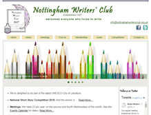 Tablet Screenshot of nottinghamwritersclub.org.uk